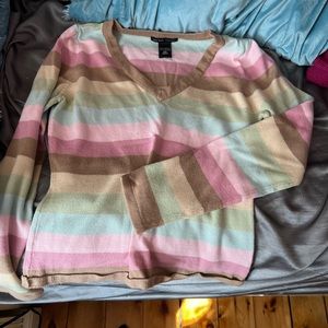 Women’s V-Neck Pastel Sweater